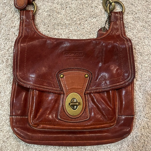 Coach Legacy Ali 65th Anniversary Edition Leather Shoulder Bag Whiskey Brown - Picture 1 of 6